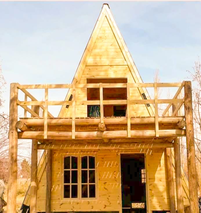 Casa alpina de madera