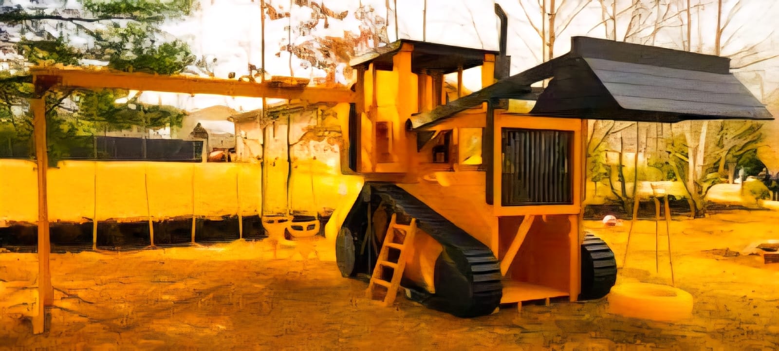 Juego de exterior de madera
